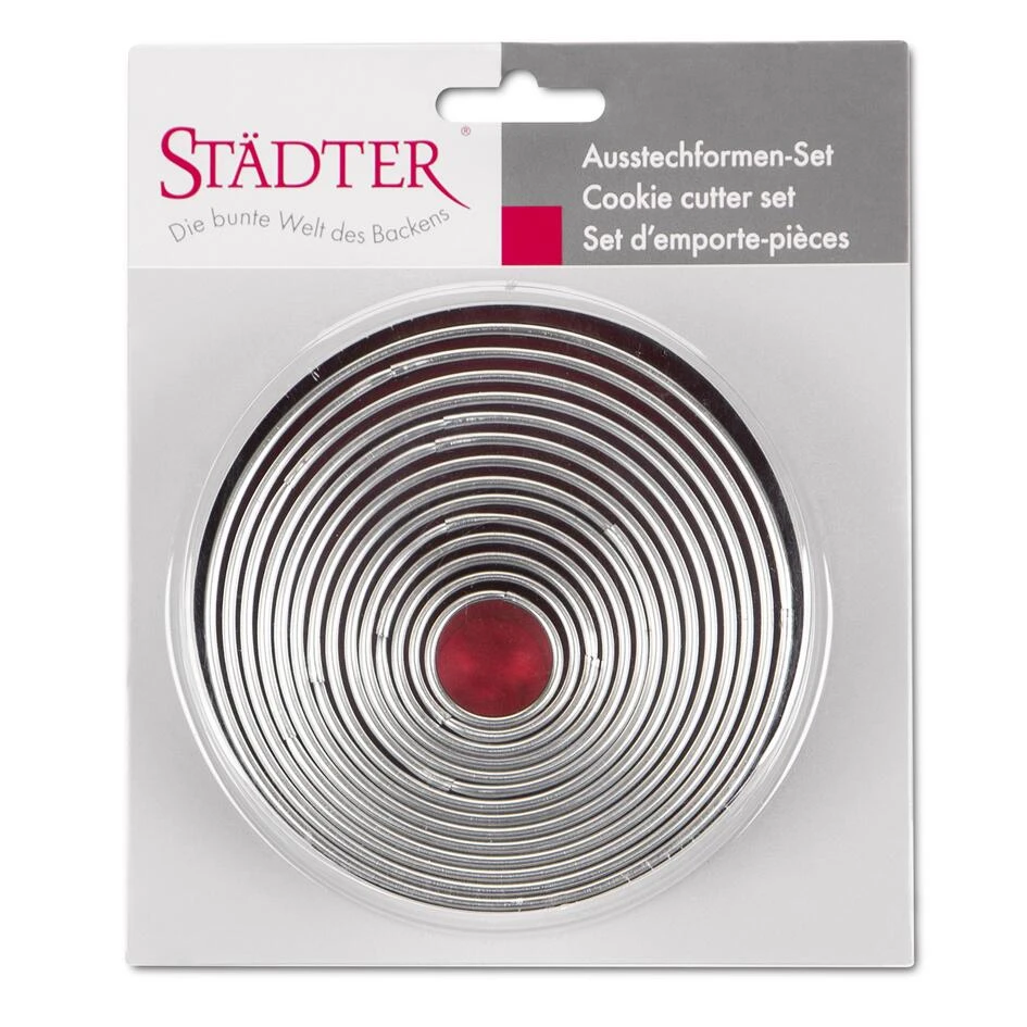 Städter Ausstechform Ringe / Kreise ø 2,5–11 Cm Glatt Set, 14-teilig – Bild 2