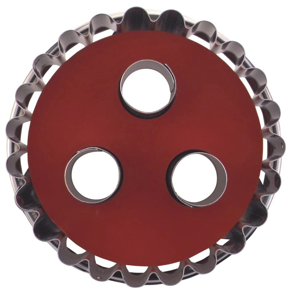 Städter Ausstechform Linzer 3-Loch ø 6,5 Cm Zerlegbar