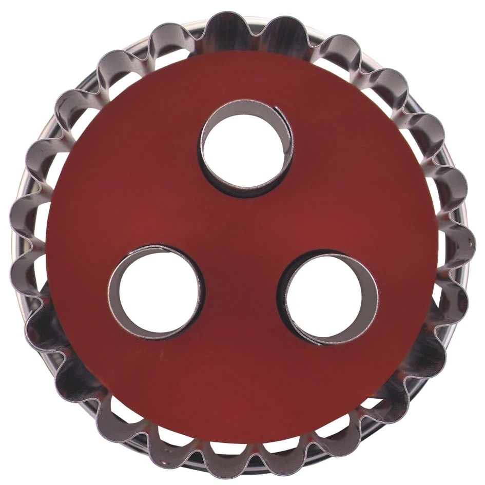 Städter Ausstechform Linzer 3-Loch ø 6,5 Cm Zerlegbar – Bild 3