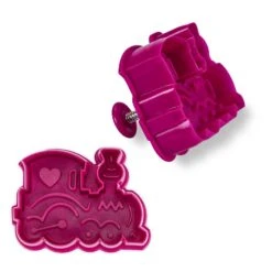 Städter Kunststoff-Ausstecher-Form Lokomotive 7,5 Cm Bordeaux