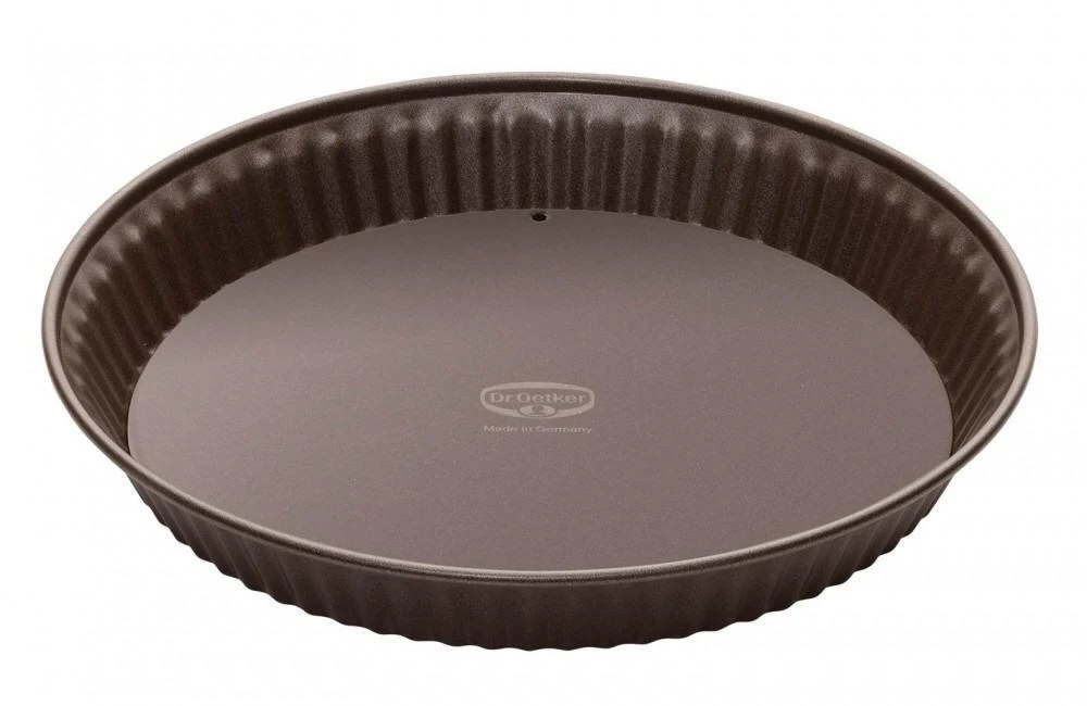 Dr. Oetker Quiche-/Obstkuchenform Back-Edition Mit Emailliertem Hebeboden, 28 Cm