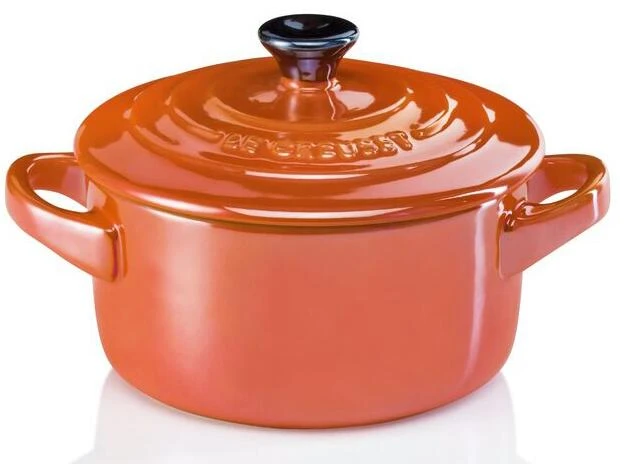 Le Creuset Mini Cocotte In Ofenrot Metallic