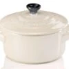 Le Creuset Mini Cocotte In Creme Metallic