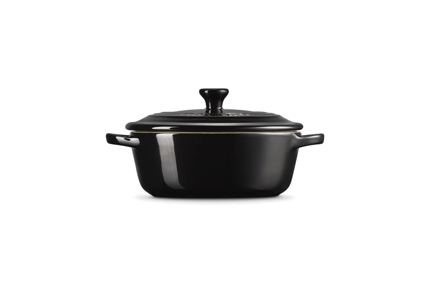 Le Creuset Mini Cocotte Oval In Schwarz – Bild 4